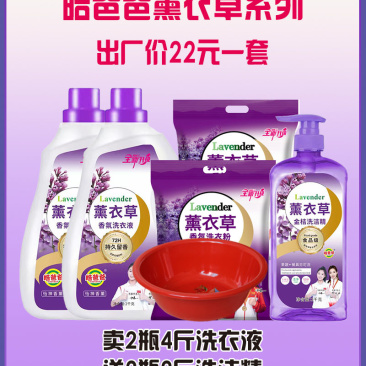 薰衣草香氛柔顺护色，超值洗衣液组合套装