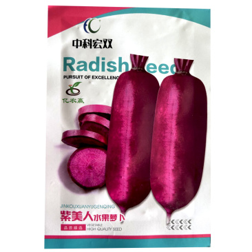 紫美人水果萝卜种子凤梨水果萝卜种子生吃紫美人萝卜胭脂萝卜