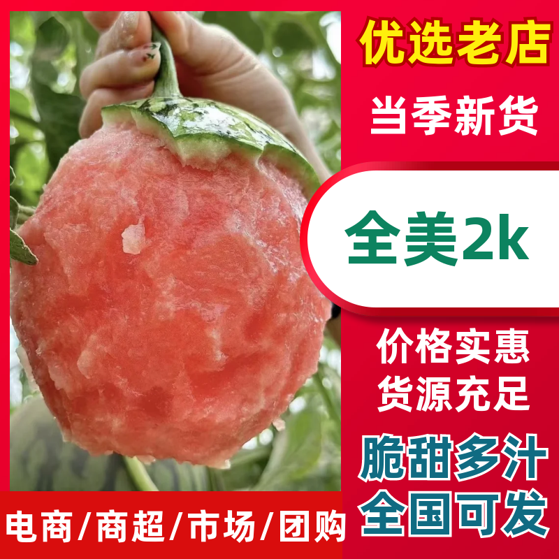 小吊瓜全美2K西瓜小糖丸西瓜产地直发量大从优可视频看