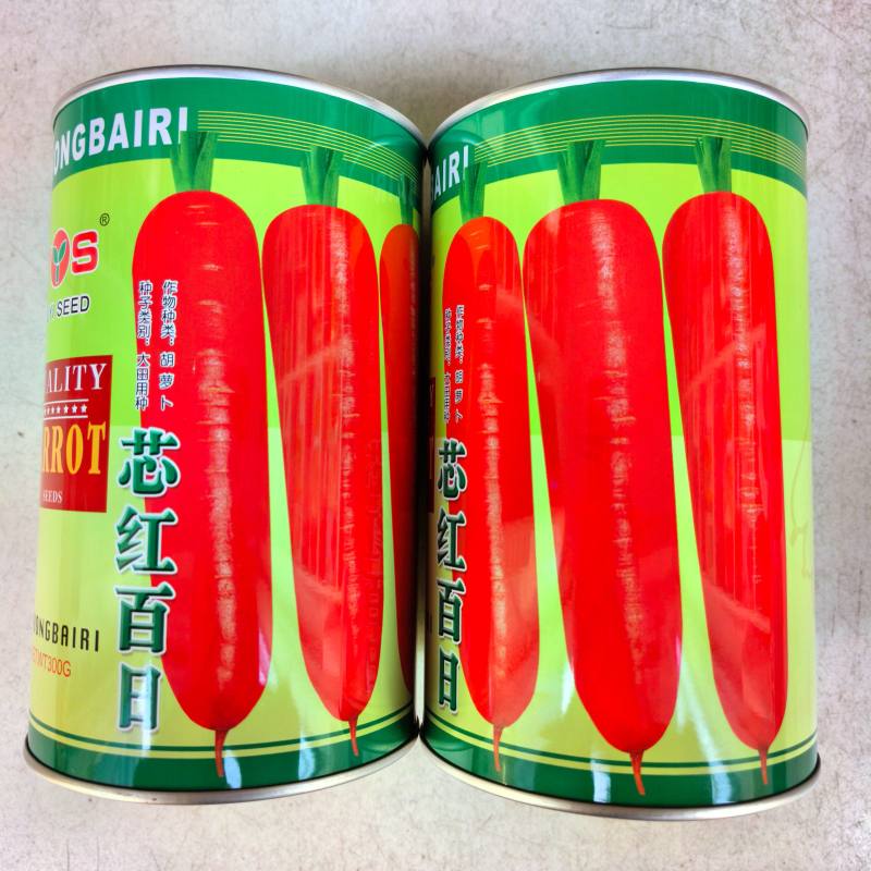 芯红百日胡萝卜种子优质高产三红率高鲜红萝卜秋播胡萝卜种子