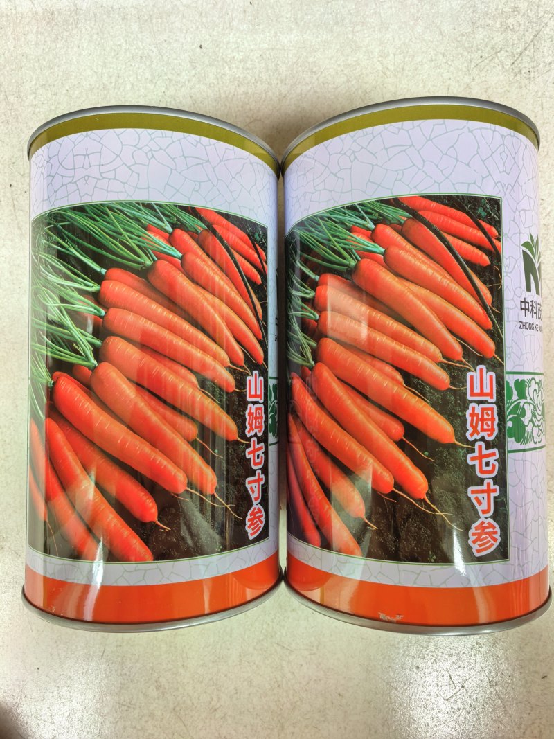 山姆七寸参胡萝卜种子早熟三红萝卜红皮红芯高产夏秋胡萝卜种