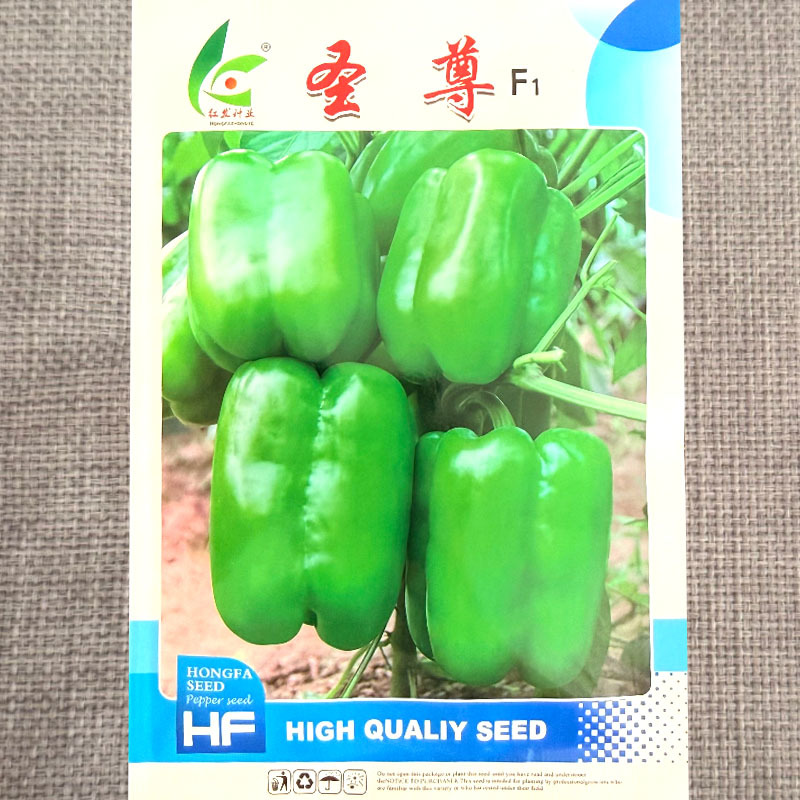 圣尊甜椒种子大果灯笼椒种子绿果方灯笼形辣椒种子早熟脆甜