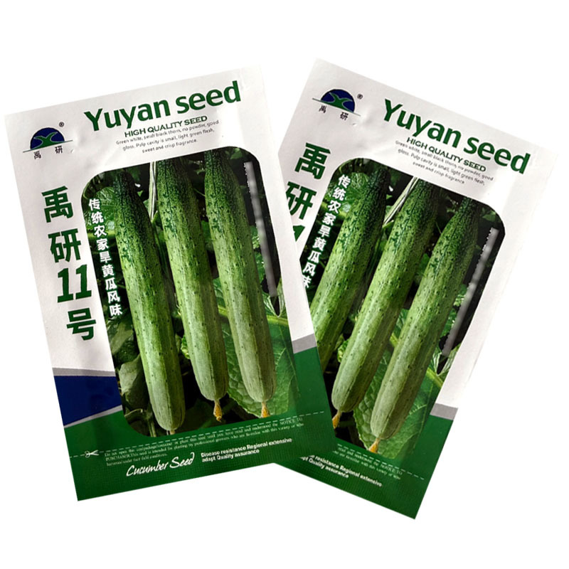 禹研11号旱黄瓜种子早熟黑刺脆嫩微甜香味浓郁水果黄瓜种子