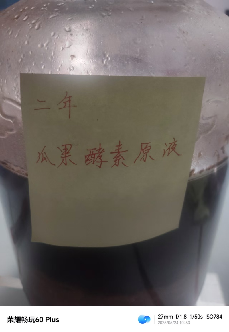 瓜果酵素发酵两年以上的不包运费一吨1500元