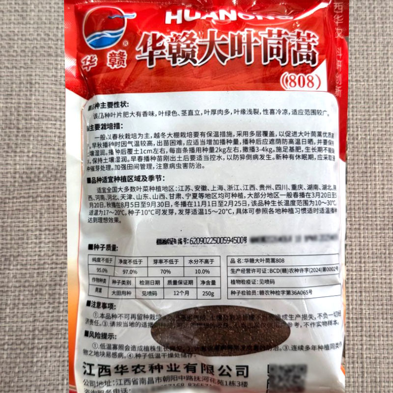 大叶茼蒿种子叶厚肉多抗病耐高温清嫩皇帝菜种子春秋播种