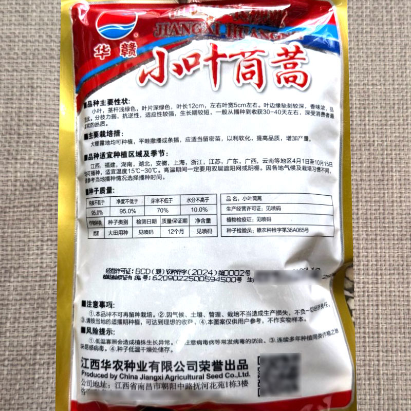小叶茼蒿种子光杆茼蒿多次采收春季秋四季大田基地皇帝菜种子