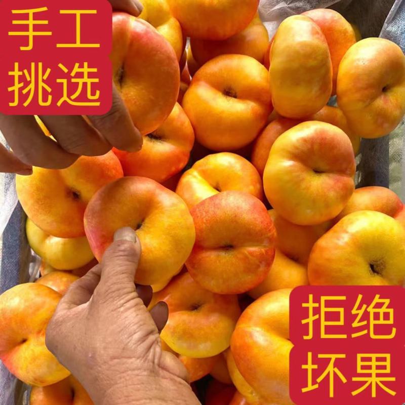 山东蒙阴彩虹蟠桃黄油蟠桃