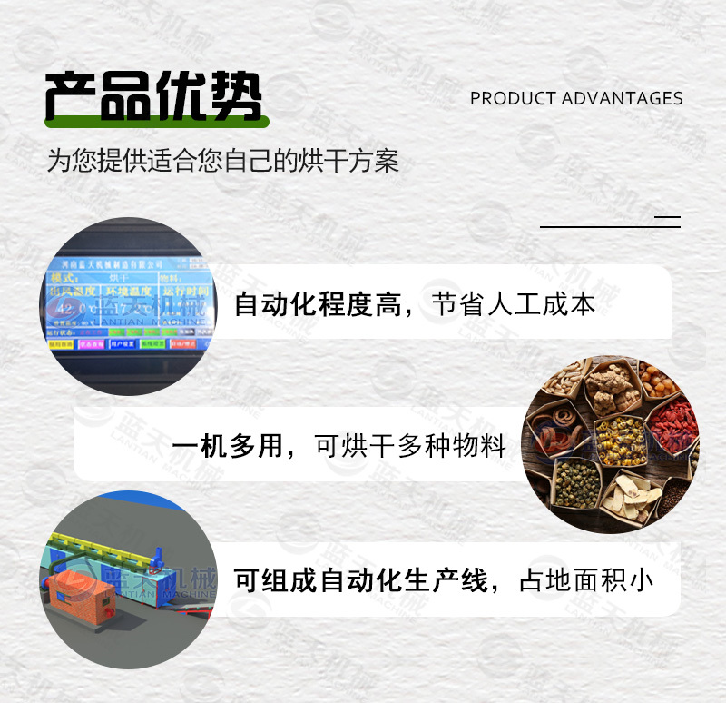 大叶蛋白菊烘干机网带串叶松香草松香草干燥机菊花草烘干设备