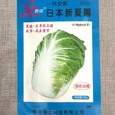 日本新夏阳大白菜种子反季节白菜种籽耐热耐湿早熟抗病白菜种