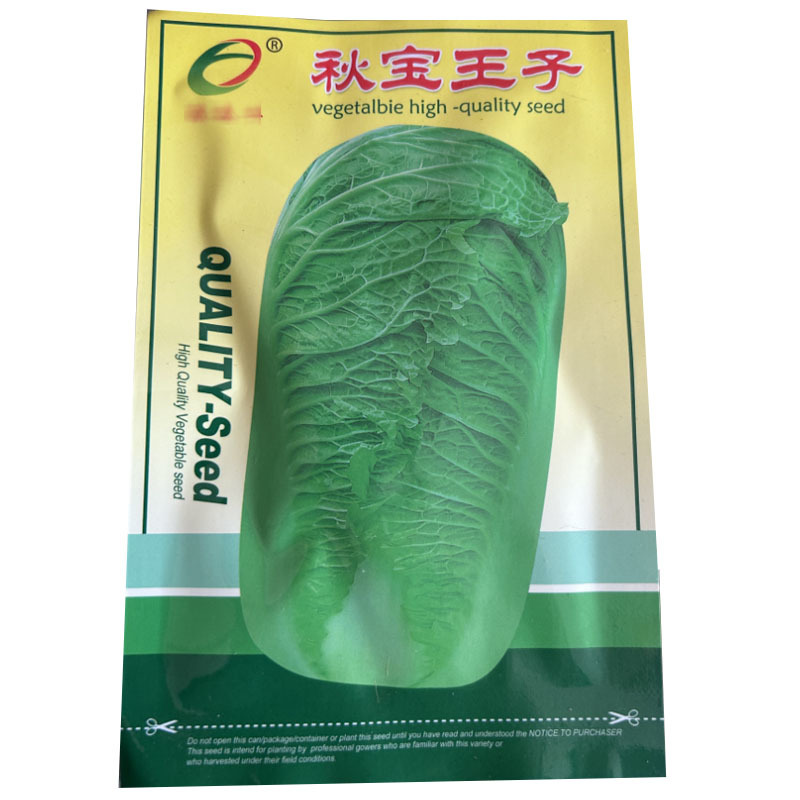秋宝王子大白菜种子10g结球紧实叶深绿色圆简形