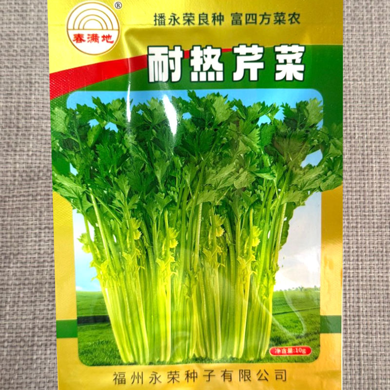 耐热芹菜种子黄心空心芹种籽水果芹无筋四季甜鲜玻璃脆芹菜种