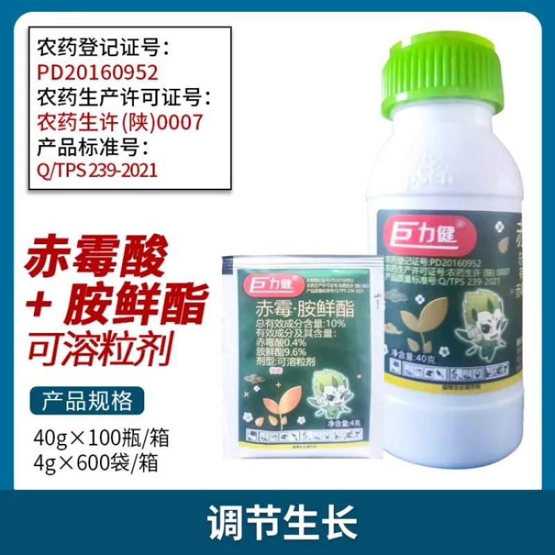 汤普森巨力健10%赤霉酸胺鲜酯调节生长生长调节剂