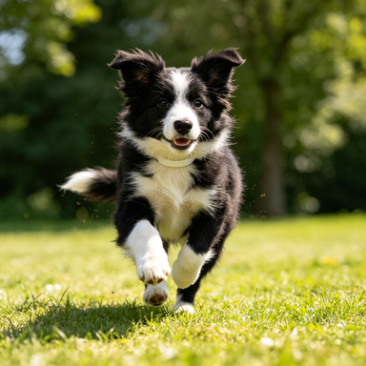 精品三通黑白边牧幼犬，智商出众灵动亲人，疫苗驱虫齐全，多
