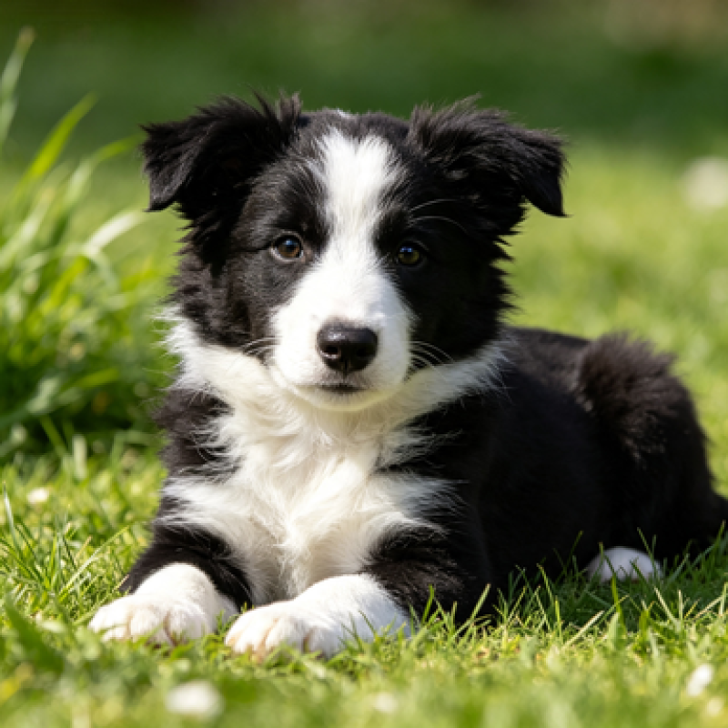 精品三通黑白边牧幼犬，智商出众灵动亲人，疫苗驱虫齐全，多