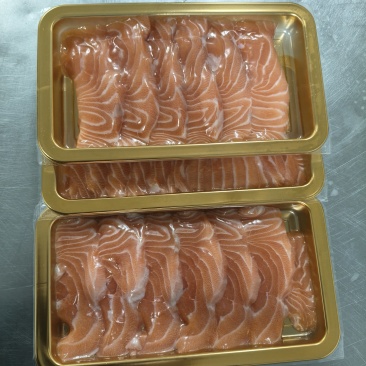 三文鱼烟熏三文鱼切片，500克/盒