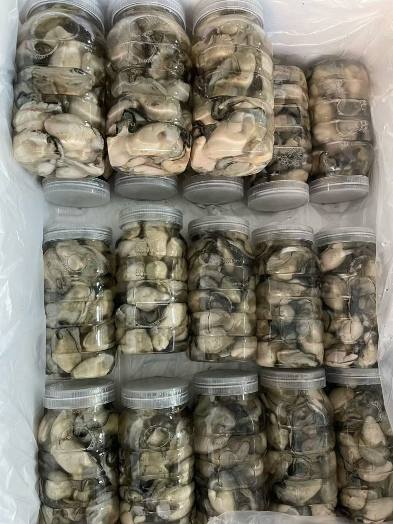 生蚝肉特大肉25个左右一斤13元，大肉35-40个一斤1