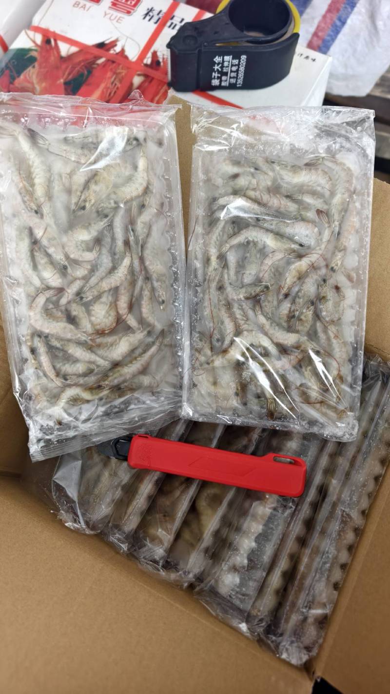 河虾150g*10板/件:4-6号33元/件,6-8号3