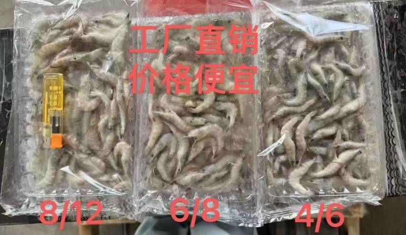 河虾150g*10板/件:4-6号33元/件,6-8号3