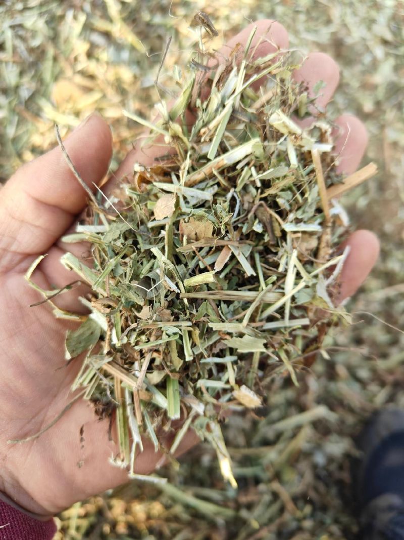 花生秧草粉,草段