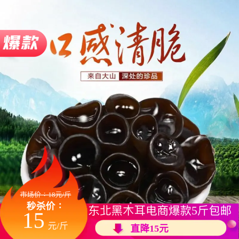 黑木耳，东北木耳，袋装黑木耳，小包装木耳，批发木耳，包邮