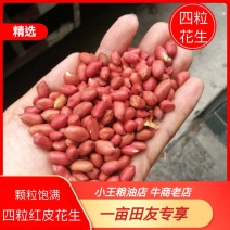 红皮花生米！四粒红花生米！所有商品不包邮！物流发货！