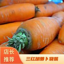 【地摊跑江湖热卖】三红胡萝卜袋装通货萝卜