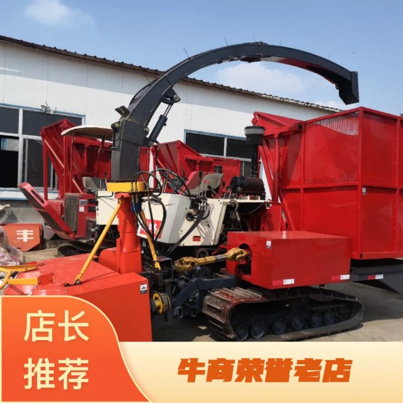 履带式圆盘青储机青储机厂家直销牧草收割粉碎机
