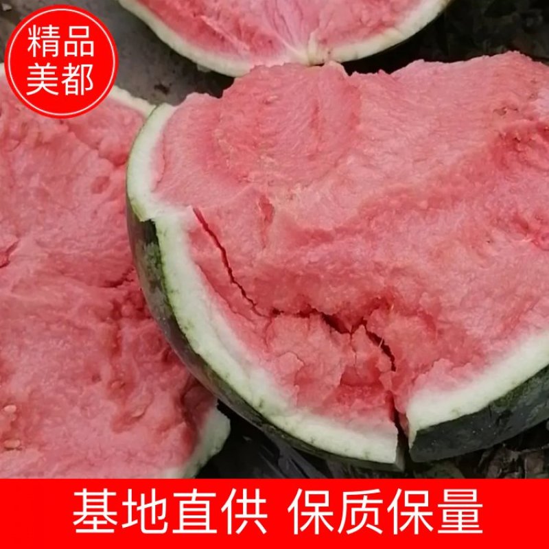 夏邑优选【精品头茬无籽美都西瓜】保质保量不熟退货对接超市