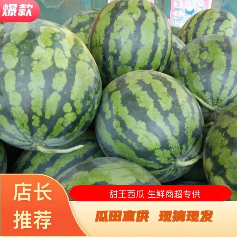 甜王西瓜大吨位产地直供精品，糖份高口感好，南北市场新宠儿