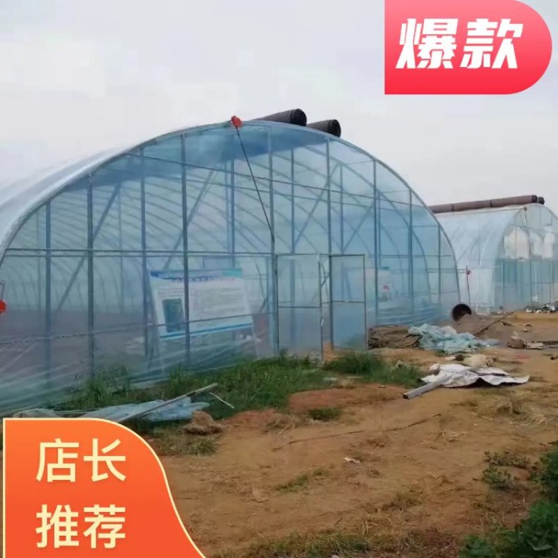 种植型大棚简易插地棚半坡型暖棚拱形暖棚