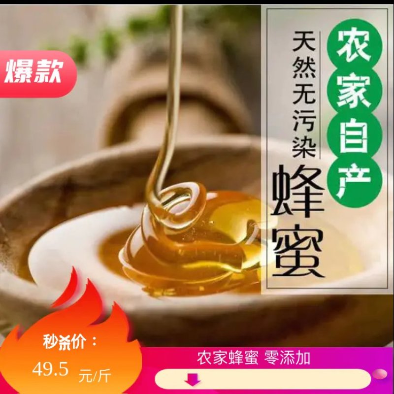 农家蜂蜜自产自销零添加假一陪十诚信经营