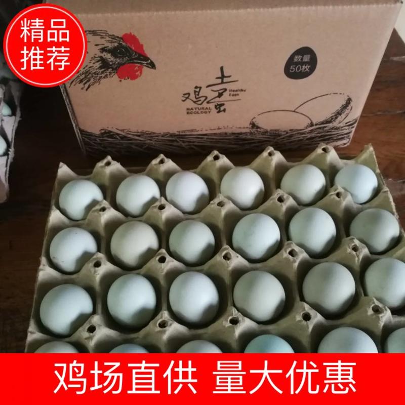 河北兴农养殖基地富硒绿壳乌鸡蛋50枚/箱包邮基地直发