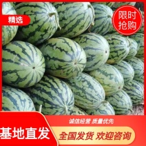 河南精品绿爽西瓜产地直发大量供应可视频看货