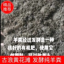 甘肃古浪黄花滩发酵纯羊粪量大从优货量稳定欢迎订购