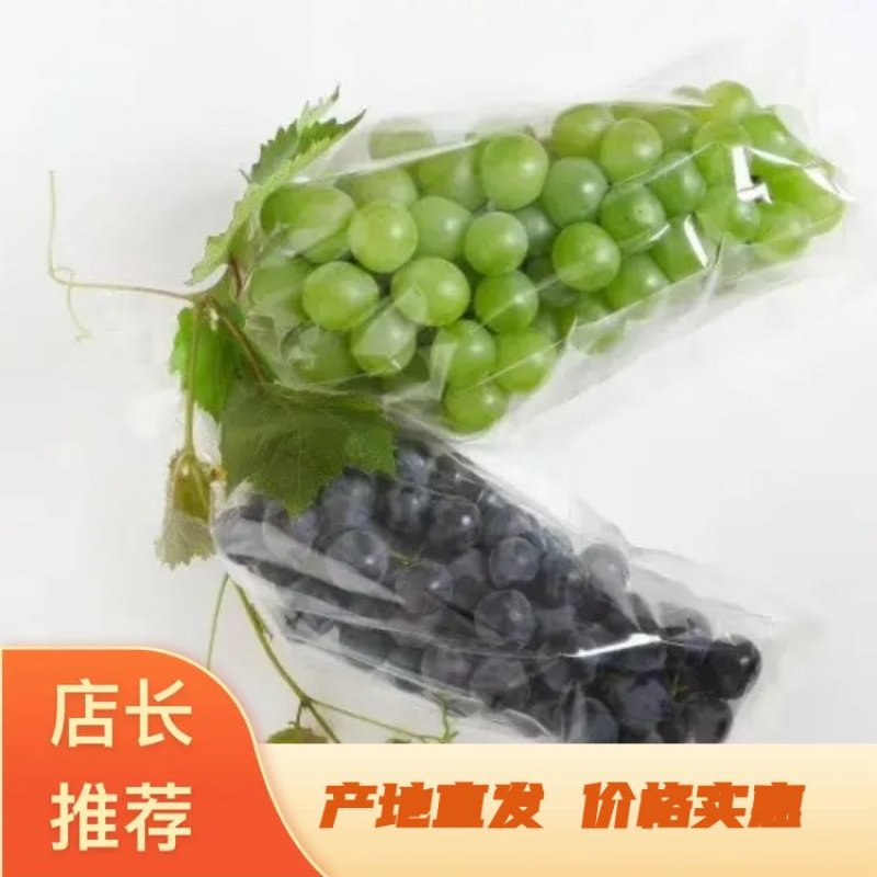 一面透明膜一面防水纸梯形葡萄包装袋防雾保鲜袋