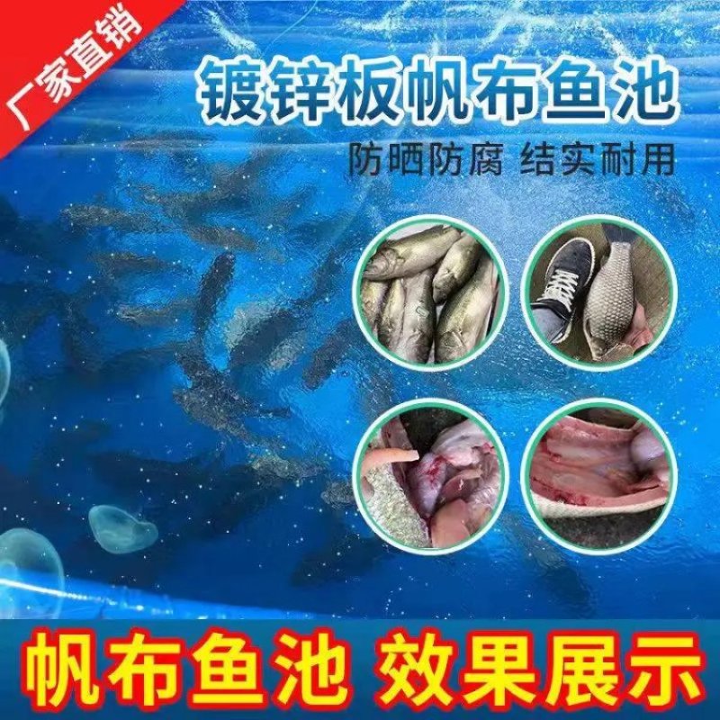【牛】新农村高密度镀锌板防晒防漏水超耐用帆布鱼池