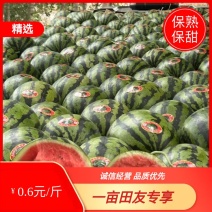 【甜王西瓜】辽宁新民市一手货源大量供应个大保熟甜度高