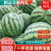 【质优价廉】精品美都西瓜大量供应甜度高水分足大量供