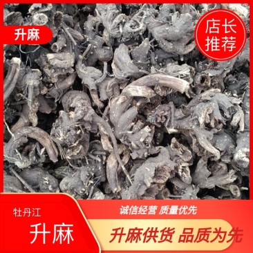 升麻，黑龙也生大升麻，自然晾嗮，滚筒撞皮，人工挑选杂指，