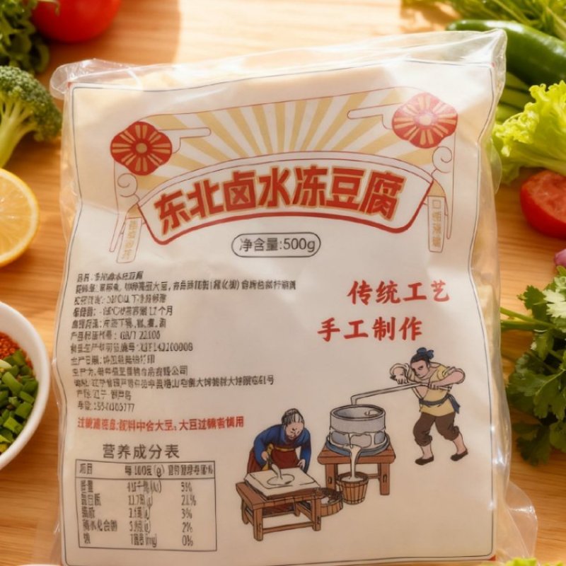 东北卤水冻豆腐厂家直发供应商超市场餐饮欢迎来电