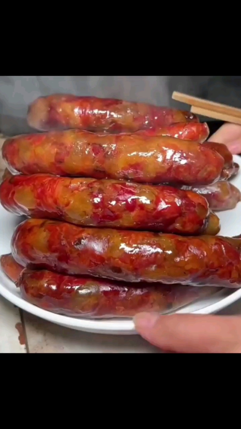 湖南特色烟熏麻辣香肠
