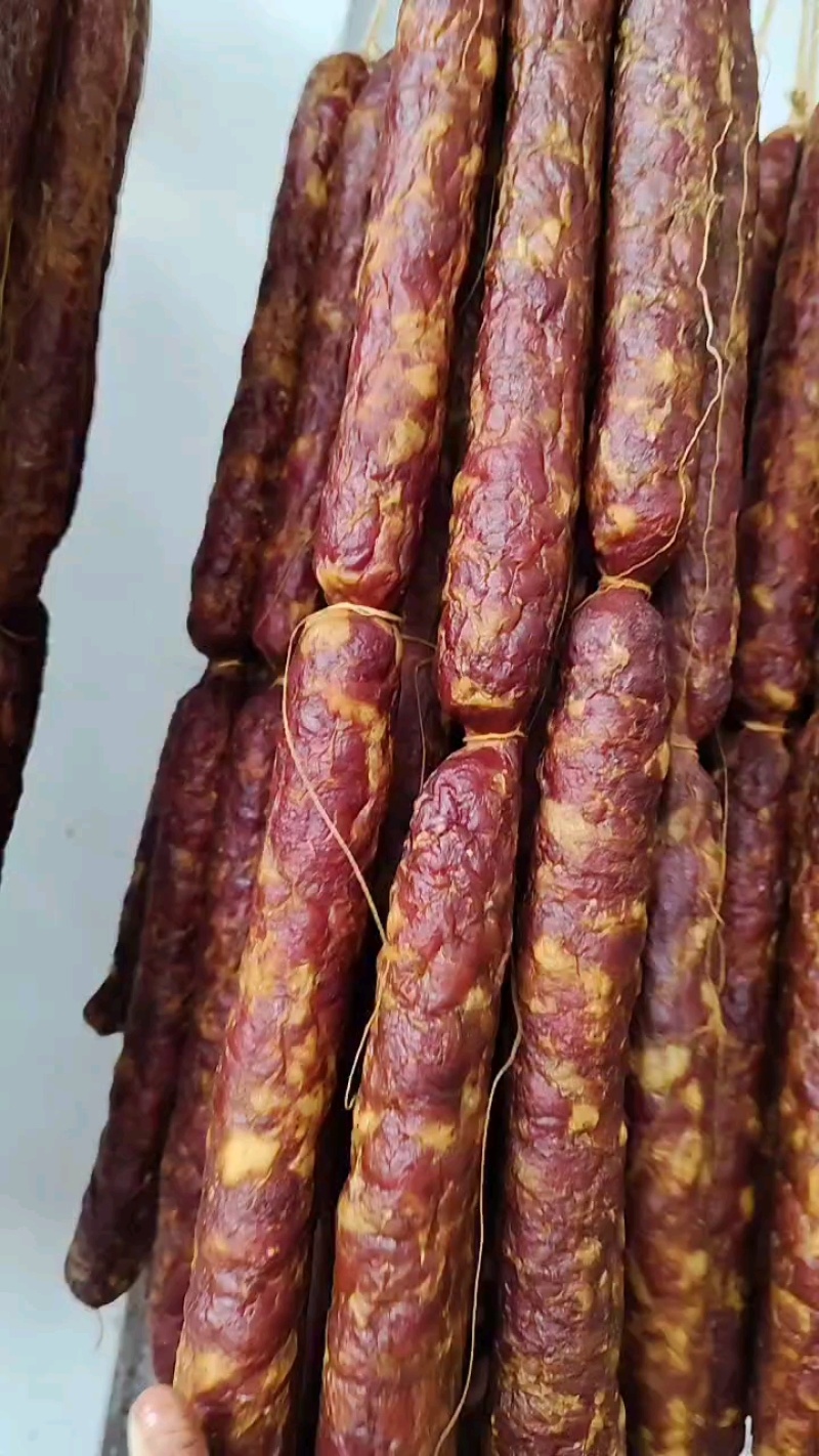 纯肉麻辣香肠干度好50斤1件适合超市专卖店景区常年批发