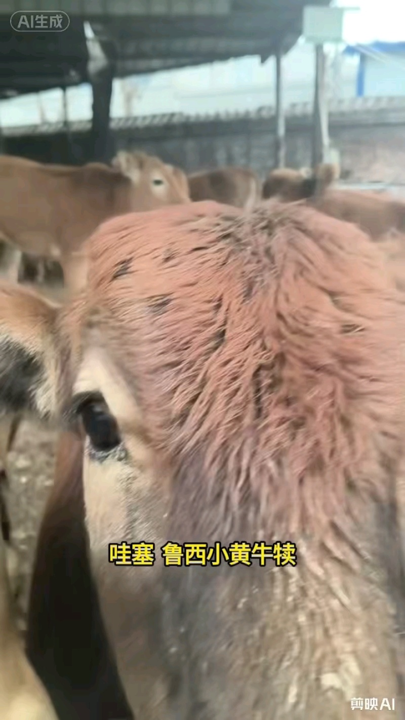 西门塔尔，鲁西黄牛，育肥牛，牛犊活牛视频选牛，货到付款，