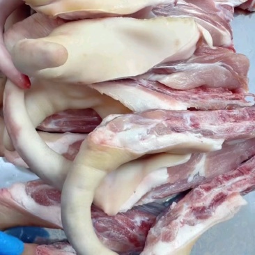 猪尾巴十几元，小活肉，毛净大猪货。