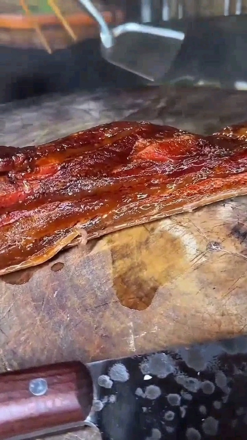 果木熏制水晶五花老腊肉醇厚脂香传统风味