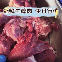 大块儿牛碎肉，每日鲜厂家一手货源，绞馅酱肉均可