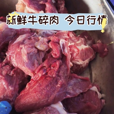 大块儿牛碎肉，每日鲜厂家一手货源，绞馅酱肉均可