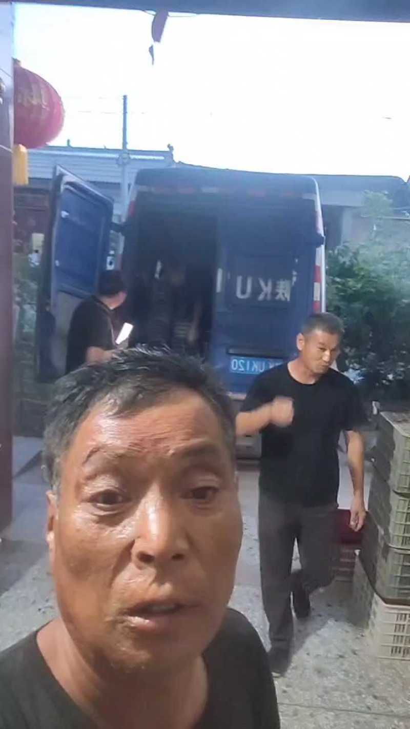 陕西渭南樱桃现场装车，发往榆林市场。
