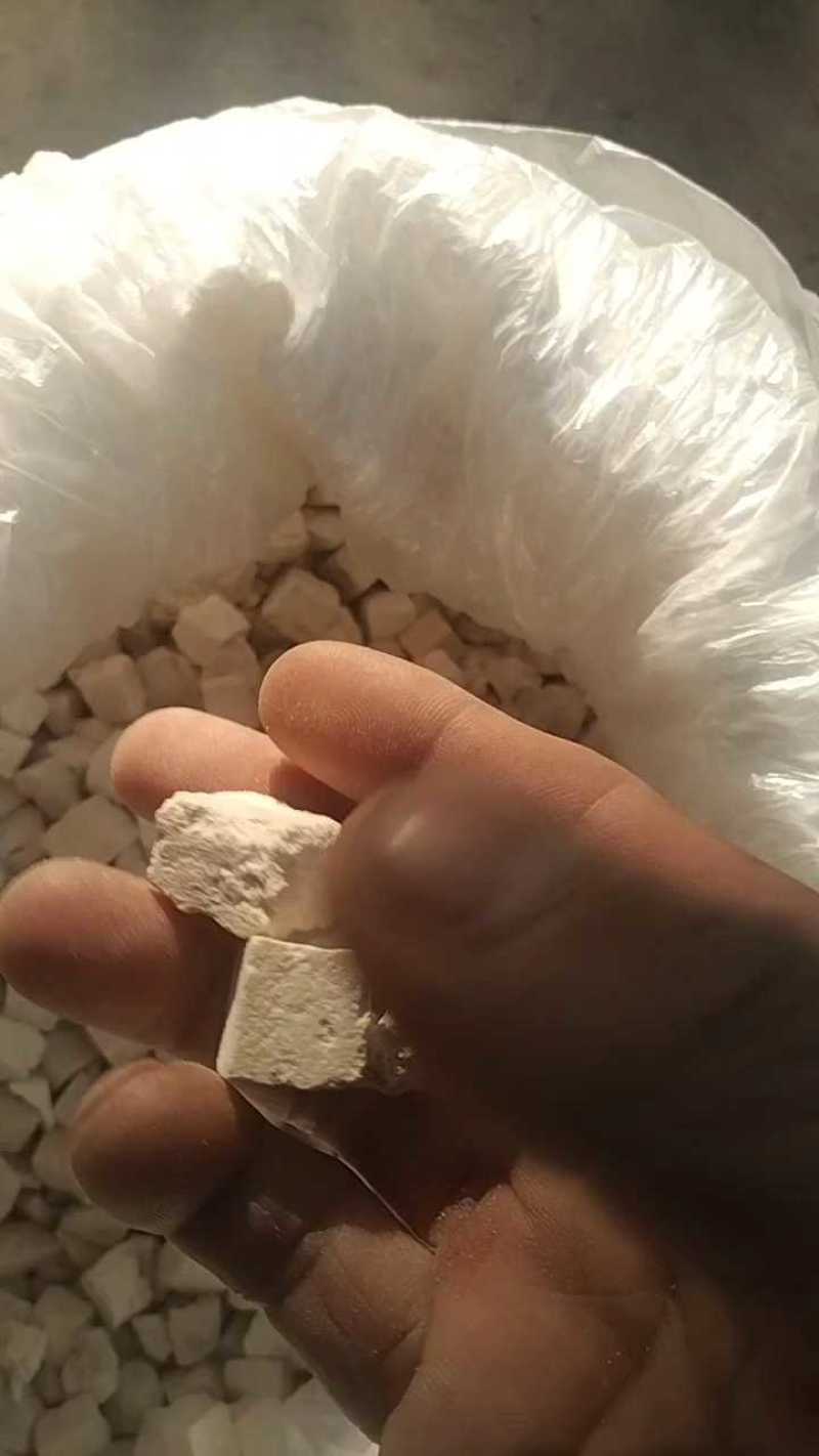 茯苓陕西无硫茯苓丁，一公分大小无粉沫，颜色白干度足。
