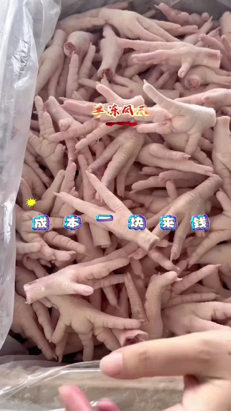 一块多一个国产凤爪，纯干A级无淤血